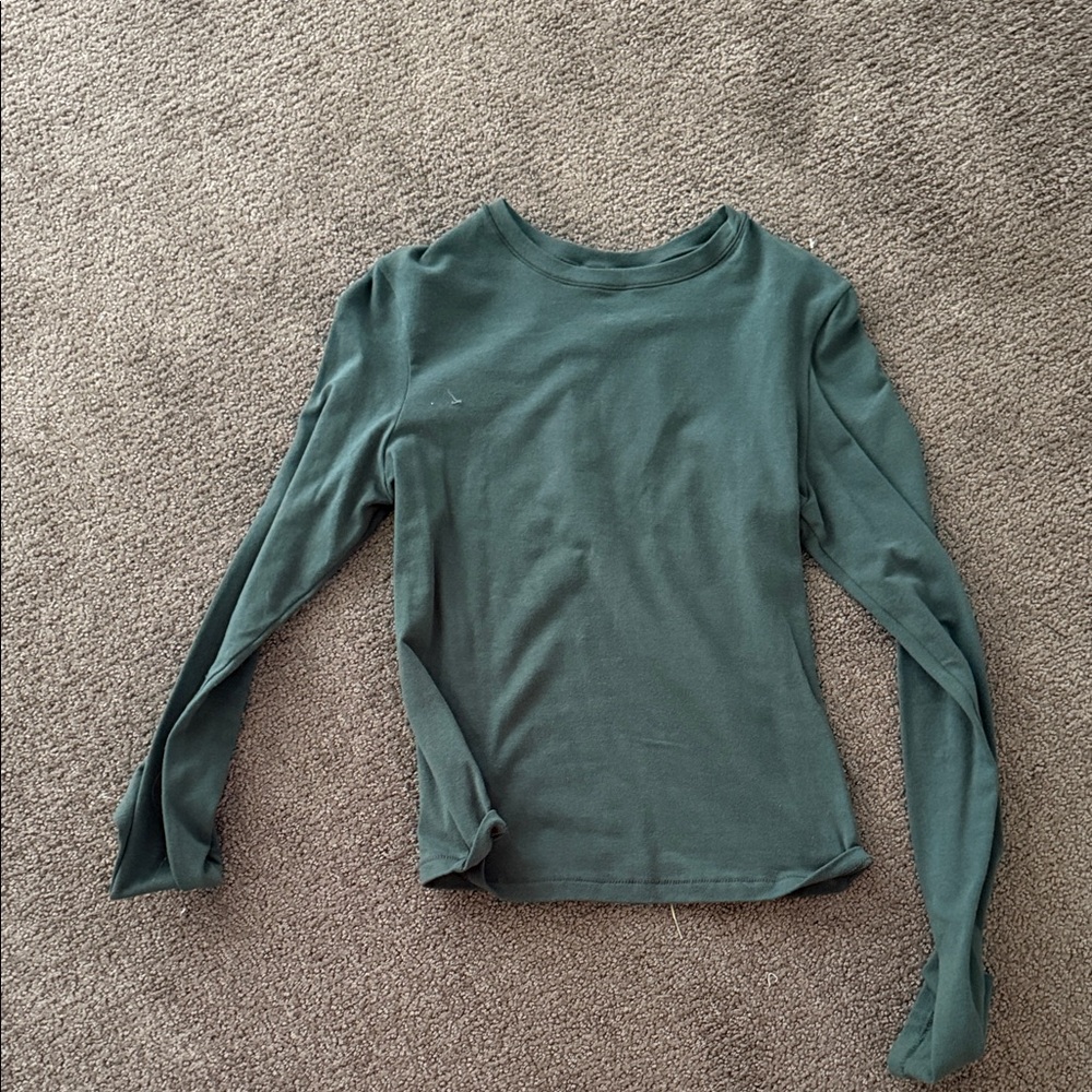 Women's Green skims Long Sleeve Top M